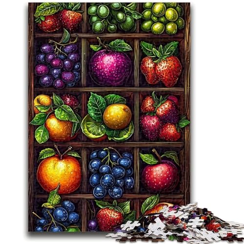 Puzzle 1000 Teile für Erwachsene, Geschenke, Obstsammlung, für Lernspiele, Herausforderung, Spielzeug, Geburtstagsgeschenk, Geschenke, 26x38cm Puzzle 1000 Teile für Erwachsene, Geschenke, Obstsammlung, für Lernspiele, Herausforderung, Spielzeug, Geburtstagsgeschenk, Geschenke, 26x38cm von ZKYUBEK
