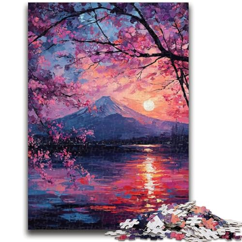 Puzzle 1000 Teile für Erwachsene, Geschenke für den Berg Fuji, Japan, für Lernspiele, Herausforderung, Spielzeug, Geburtstagsgeschenk, Geschenke, 26x38cm von ZKYUBEK