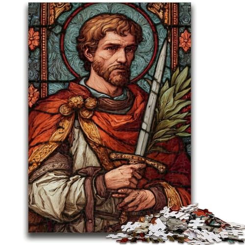 Puzzle 1000 Teile für Erwachsene, Heiliges Glasmalerei, Spielzeug, Lernspiele, Stressabbau, Stärkung der Liebe zwischen Paaren, 50x75cm Puzzle 1000 Teile für Erwachsene, Heiliges Glasmalerei, Spielzeug, Lernspiele, Stressabbau, Stärkung der Liebe zwischen Paaren, 50x75cm von ZKYUBEK
