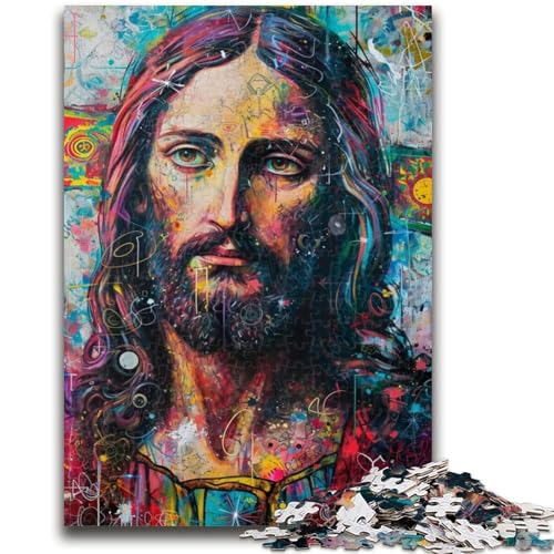 Puzzle 1000 Teile für Erwachsene, Jesus-Graffiti, anspruchsvolles Spiel, Spielzeug, Wanddekoration, einzigartige Geburtstags, 26x38cm Puzzle 1000 Teile für Erwachsene, Jesus-Graffiti, anspruchsvolles Spiel, Spielzeug, Wanddekoration, einzigartige Geburtstags, 26x38cm von ZKYUBEK