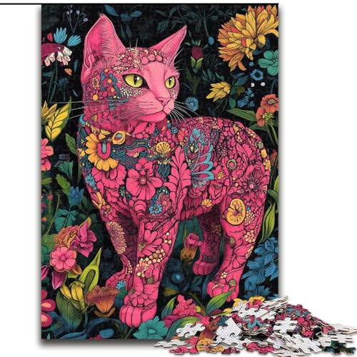 Puzzle 1000 Teile für Erwachsene, Katzenkunst, Holzpuzzle, 50x75cm, perfekt für Halloween, Weihnachten, Geburtstagsgeschenk Puzzle 1000 Teile für Erwachsene, Katzenkunst, Holzpuzzle, 50x75cm, perfekt für Halloween, Weihnachten, Geburtstagsgeschenk von ZKYUBEK