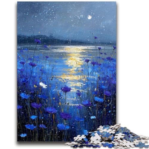Puzzle 1000 Teile für Erwachsene, Kornblumen malen, Stressabbau mit vollständig ineinandergreifenden, zufällig geformten Teilen für Kinder ab 14 Jahren, 26x38cm Puzzle 1000 Teile für Erwachsene, Kornblumen malen, Stressabbau mit vollständig ineinandergreifenden, zufällig geformten Teilen für Kinder ab 14 Jahren, 26x38cm von ZKYUBEK