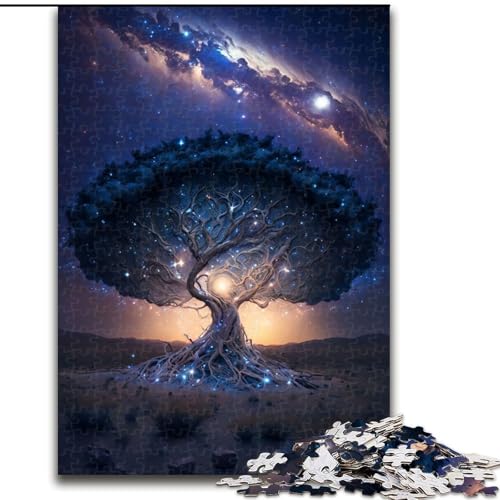 Puzzle 1000 Teile für Erwachsene, Kosmischer Lebensbaum, Größe 50x75cm, Interaktives Familienspiel, Denksportaufgabe, Lernspielzeug von ZKYUBEK
