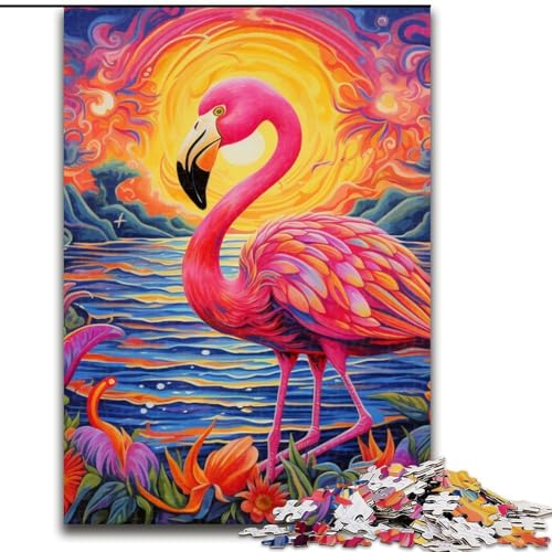 Puzzle 1000 Teile für Erwachsene, Kunst, Psychedelischer Flamingo, Holzpuzzle, Größe 50x75cm, Herausforderndes Denkspiel – Entspannendes Spielzeug für Teenager Puzzle 1000 Teile für Erwachsene, Kunst, Psychedelischer Flamingo, Holzpuzzle, Größe 50x75cm, Herausforderndes Denkspiel – Entspannendes Spielzeug für Teenager von ZKYUBEK