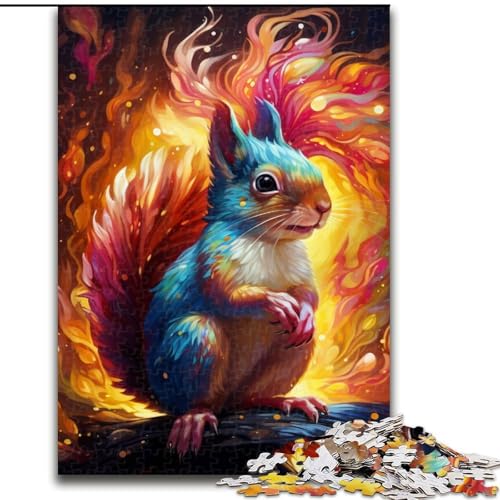 Puzzle 1000 Teile für Erwachsene, Kunst, süßes Eichhörnchen, Holzpuzzle, Größe 50x75cm, anspruchsvolles Denkspiel – entspannendes Spielzeug für Teenager Puzzle 1000 Teile für Erwachsene, Kunst, süßes Eichhörnchen, Holzpuzzle, Größe 50x75cm, anspruchsvolles Denkspiel – entspannendes Spielzeug für Teenager von ZKYUBEK