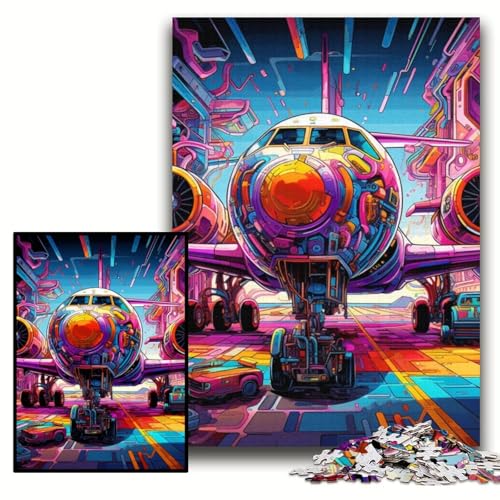 Puzzle 1000 Teile für Erwachsene, Kunstflugzeug, Holzpuzzle, 50x75cm, perfekt als Geburtstags-, Weihnachts Puzzle 1000 Teile für Erwachsene, Kunstflugzeug, Holzpuzzle, 50x75cm, perfekt als Geburtstags-, Weihnachts von ZKYUBEK