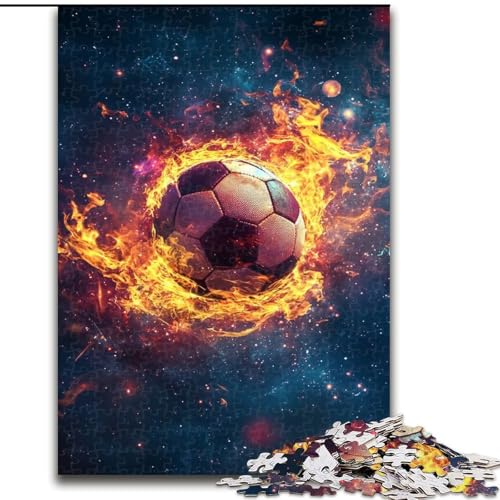 Puzzle 1000 Teile für Erwachsene, Kunstfußball, 1000-teiliges Puzzle für das Ganze für Frauen, Geschenke für Männer, 50x75cm Puzzle 1000 Teile für Erwachsene, Kunstfußball, 1000-teiliges Puzzle für das Ganze für Frauen, Geschenke für Männer, 50x75cm von ZKYUBEK