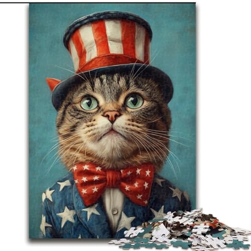 Puzzle 1000 Teile für Erwachsene, Kunstkatze, Holzpuzzle 26x38cm, für Reiseliebhaber und Paare, anspruchsvolles Spielzeug Puzzle 1000 Teile für Erwachsene, Kunstkatze, Holzpuzzle 26x38cm, für Reiseliebhaber und Paare, anspruchsvolles Spielzeug von ZKYUBEK