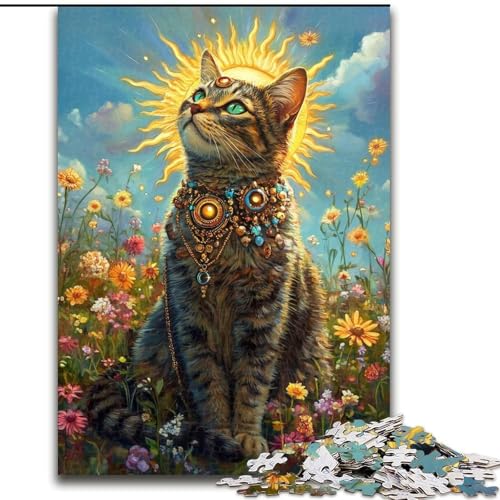 Puzzle 1000 Teile für Erwachsene, Kunstkatze, Holzpuzzle 26x38cm, für Reiseliebhaber und Paare, anspruchsvolles Spielzeug Puzzle 1000 Teile für Erwachsene, Kunstkatze, Holzpuzzle 26x38cm, für Reiseliebhaber und Paare, anspruchsvolles Spielzeug von ZKYUBEK