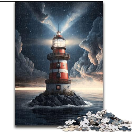 Puzzle 1000 Teile für Erwachsene, Leuchtturm-Weltraum, Holzpuzzle, Größe 50x75cm, für Reiseliebhaber und Paare, anspruchsvolles Spielzeug Puzzle 1000 Teile für Erwachsene, Leuchtturm-Weltraum, Holzpuzzle, Größe 50x75cm, für Reiseliebhaber und Paare, anspruchsvolles Spielzeug von ZKYUBEK