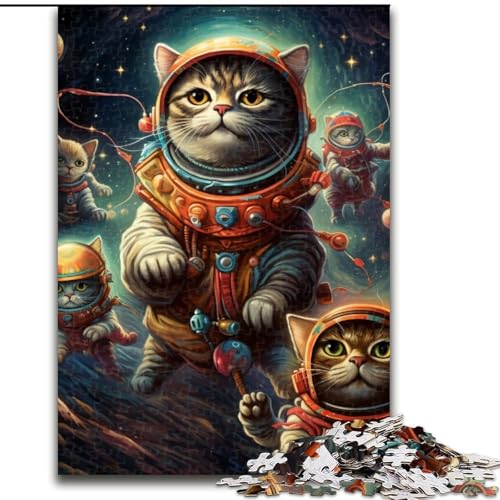 Puzzle 1000 Teile für Erwachsene, Magic Art Cat, Holzpuzzle, Größe 50x75cm, anspruchsvolles Denkspiel – entspannendes Spielzeug für Teenager Puzzle 1000 Teile für Erwachsene, Magic Art Cat, Holzpuzzle, Größe 50x75cm, anspruchsvolles Denkspiel – entspannendes Spielzeug für Teenager von ZKYUBEK