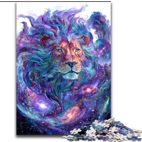 Puzzle 1000 Teile für Erwachsene, Magischer Fantasie-Löwe, Holzpuzzle, 26x38cm, perfekt für Halloween, Weihnachten, Geburtstagsgeschenk Puzzle 1000 Teile für Erwachsene, Magischer Fantasie-Löwe, Holzpuzzle, 26x38cm, perfekt für Halloween, Weihnachten, Geburtstagsgeschenk von ZKYUBEK