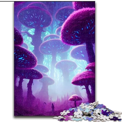 Puzzle 1000 Teile für Erwachsene, Magischer Wald, Holzpuzzle, Größe 50x75cm, für Reiseliebhaber und Paare, anspruchsvolles Spielzeug Puzzle 1000 Teile für Erwachsene, Magischer Wald, Holzpuzzle, Größe 50x75cm, für Reiseliebhaber und Paare, anspruchsvolles Spielzeug von ZKYUBEK