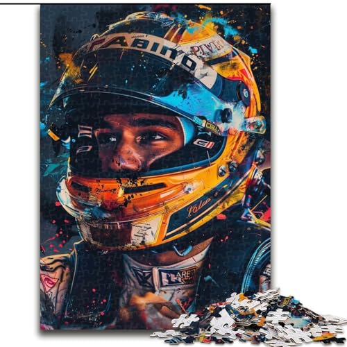 Puzzle 1000 Teile für Erwachsene, Moto Gp Racer, Holzpuzzle, 26x38cm, Denksportaufgabe für Teenager Puzzle 1000 Teile für Erwachsene, Moto Gp Racer, Holzpuzzle, 26x38cm, Denksportaufgabe für Teenager von ZKYUBEK