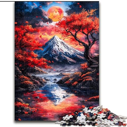 Puzzle 1000 Teile für Erwachsene, Mount Fuji, Holzpuzzle 26x38cm, für Reiseliebhaber und Paare, anspruchsvolles Spielzeug Puzzle 1000 Teile für Erwachsene, Mount Fuji, Holzpuzzle 26x38cm, für Reiseliebhaber und Paare, anspruchsvolles Spielzeug von ZKYUBEK