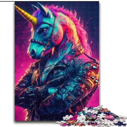 Puzzle 1000 Teile für Erwachsene, Neon-Einhorn, Holzpuzzle, 26x38cm, perfekt für Halloween, Weihnachten, Geburtstagsgeschenk Puzzle 1000 Teile für Erwachsene, Neon-Einhorn, Holzpuzzle, 26x38cm, perfekt für Halloween, Weihnachten, Geburtstagsgeschenk von ZKYUBEK
