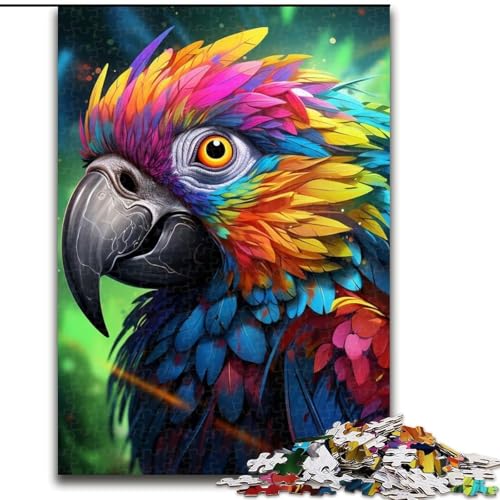 Puzzle 1000 Teile für Erwachsene, Papageien-Puzzle für Erwachsene, Größe 26x38cm, ideal für Teenager und Sammler, Reisegeschenk, Familienaktivität von ZKYUBEK