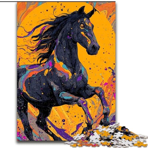 Puzzle 1000 Teile für Erwachsene, Pferd, Holzpuzzle 26x38cm, für Reiseliebhaber und Paare, anspruchsvolles Spielzeug Puzzle 1000 Teile für Erwachsene, Pferd, Holzpuzzle 26x38cm, für Reiseliebhaber und Paare, anspruchsvolles Spielzeug von ZKYUBEK