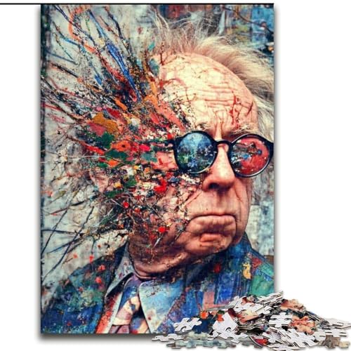 Puzzle 1000 Teile für Erwachsene, Psychedelic Art, Papppuzzle, 26x38cm, perfekt für Halloween, Weihnachten, Geburtstagsgeschenk Puzzle 1000 Teile für Erwachsene, Psychedelic Art, Papppuzzle, 26x38cm, perfekt für Halloween, Weihnachten, Geburtstagsgeschenk von ZKYUBEK