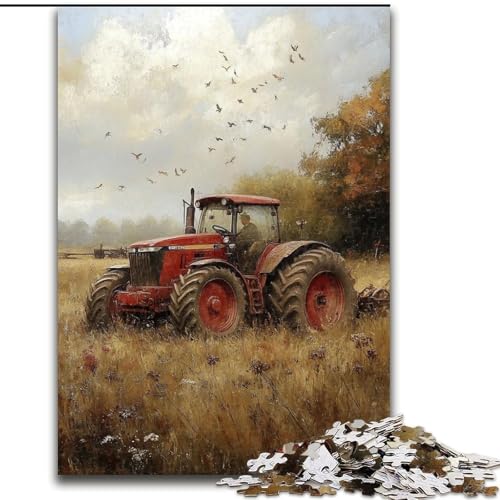 Puzzle 1000 Teile für Erwachsene, Retro-Traktor, schwierige Puzzles für Erwachsene, interaktives Familienspiel, Heimdekoration zum Selbermachen, anspruchsvolles Denksportgeschenk, 26x38cm Puzzle 1000 Teile für Erwachsene, Retro-Traktor, schwierige Puzzles für Erwachsene, interaktives Familienspiel, Heimdekoration zum Selbermachen, anspruchsvolles Denksportgeschenk, 26x38cm von ZKYUBEK