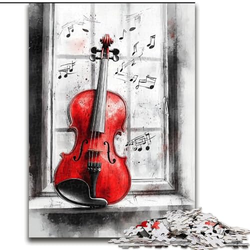Puzzle 1000 Teile für Erwachsene, Rote Violine, Puzzles für Erwachsene, 50x75cm, Heimdekoration und Urlaubsspaß Puzzle 1000 Teile für Erwachsene, Rote Violine, Puzzles für Erwachsene, 50x75cm, Heimdekoration und Urlaubsspaß von ZKYUBEK