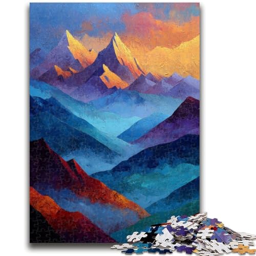 Puzzle 1000 Teile für Erwachsene, Schöne Berge, für Erwachsene ab 14 Jahren, Lernspiel, Herausforderung, Spielzeug, Geschenk zum Geburtstag, 26x38cm Puzzle 1000 Teile für Erwachsene, Schöne Berge, für Erwachsene ab 14 Jahren, Lernspiel, Herausforderung, Spielzeug, Geschenk zum Geburtstag, 26x38cm von ZKYUBEK
