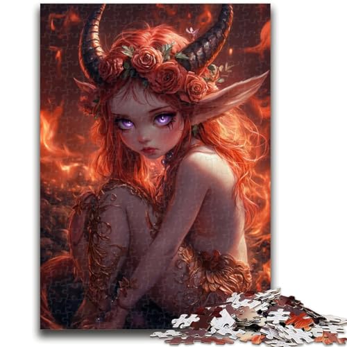 Puzzle 1000 Teile für Erwachsene, Teufel, kleines Drachenmädchen, anspruchsvolles Spiel und Familienspiel mit vollständig ineinandergreifenden, zufällig geformten Teilen, 50x75cm Puzzle 1000 Teile für Erwachsene, Teufel, kleines Drachenmädchen, anspruchsvolles Spiel und Familienspiel mit vollständig ineinandergreifenden, zufällig geformten Teilen, 50x75cm von ZKYUBEK