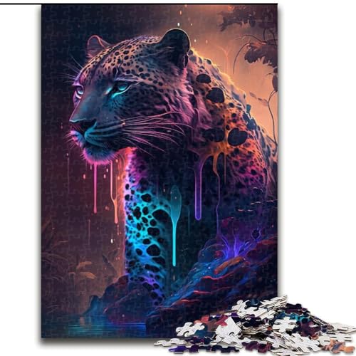 Puzzle 1000 Teile für Erwachsene, Tier-Leoparden-Malerei, Holzpuzzle, Größe 50x75cm, Denkspiel für Teenager und Familieninteraktion Puzzle 1000 Teile für Erwachsene, Tier-Leoparden-Malerei, Holzpuzzle, Größe 50x75cm, Denkspiel für Teenager und Familieninteraktion von ZKYUBEK