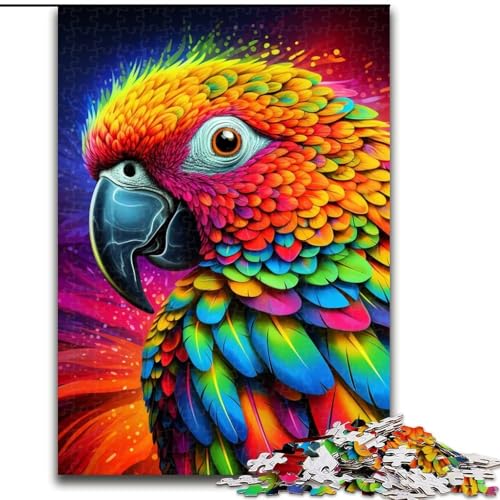 Puzzle 1000 Teile für Erwachsene, Tiere, Vögel, Papageien, Papppuzzle, Größe 26x38cm, DIY-Dekoration, Gehirn-Herausforderung, für Erwachsene, Familie von ZKYUBEK