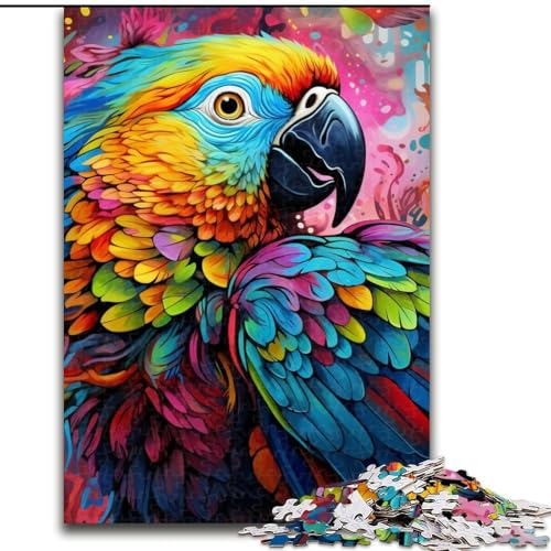 Puzzle 1000 Teile für Erwachsene, Tiere, Vögel, Papageien, anspruchsvolle Puzzles, Größe 26x38cm, für Teenager, Spieleabend mit der Familie, gehirnfordernde Geschenkidee von ZKYUBEK