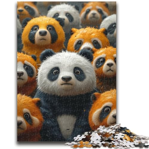 Puzzle 1000 Teile für Erwachsene, Tierpanda, Familienunterhaltungsspielzeug, ganze Familie, für Kinder ab 14 Jahren, 26x38cm Puzzle 1000 Teile für Erwachsene, Tierpanda, Familienunterhaltungsspielzeug, ganze Familie, für Kinder ab 14 Jahren, 26x38cm von ZKYUBEK
