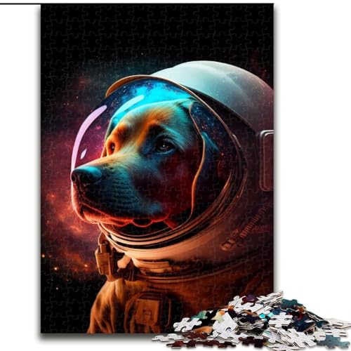 Puzzle 1000 Teile für Erwachsene, Weltraum-Labrador-Retriever, Holzpuzzle, Größe 50x75cm, für Reiseliebhaber und Paare, anspruchsvolles Spielzeug von ZKYUBEK
