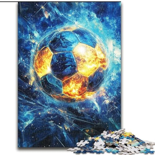 Puzzle 1000 Teile für Erwachsene, Weltraumfußball, Holzpuzzle, 26x38cm, perfekt für Halloween, Weihnachten, Geburtstagsgeschenk Puzzle 1000 Teile für Erwachsene, Weltraumfußball, Holzpuzzle, 26x38cm, perfekt für Halloween, Weihnachten, Geburtstagsgeschenk von ZKYUBEK