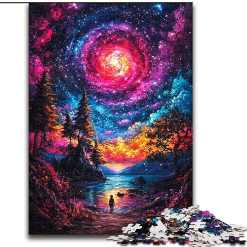 Puzzle 1000 Teile für Erwachsene, Wirbel-Ölgemälde, Holzpuzzle 26x38cm, für Reiseliebhaber und Paare, anspruchsvolles Spielzeug Puzzle 1000 Teile für Erwachsene, Wirbel-Ölgemälde, Holzpuzzle 26x38cm, für Reiseliebhaber und Paare, anspruchsvolles Spielzeug von ZKYUBEK