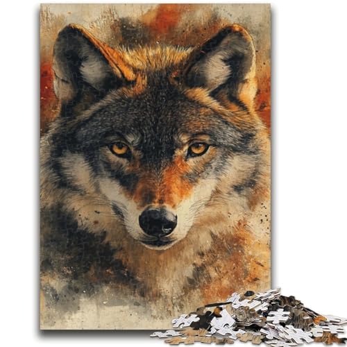 Puzzle 1000 Teile für Erwachsene, Wolf, Lernspiel, Herausforderung, Spielzeug, Geburtstagsgeschenk, Geschenke, 50x75cm Puzzle 1000 Teile für Erwachsene, Wolf, Lernspiel, Herausforderung, Spielzeug, Geburtstagsgeschenk, Geschenke, 50x75cm von ZKYUBEK
