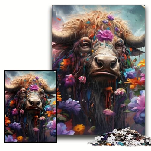 Puzzle 1000 Teile für Erwachsene, Yak-Holzpuzzle, 50x75cm, perfekt für Halloween, Weihnachten, Geburtstagsgeschenk Puzzle 1000 Teile für Erwachsene, Yak-Holzpuzzle, 50x75cm, perfekt für Halloween, Weihnachten, Geburtstagsgeschenk von ZKYUBEK