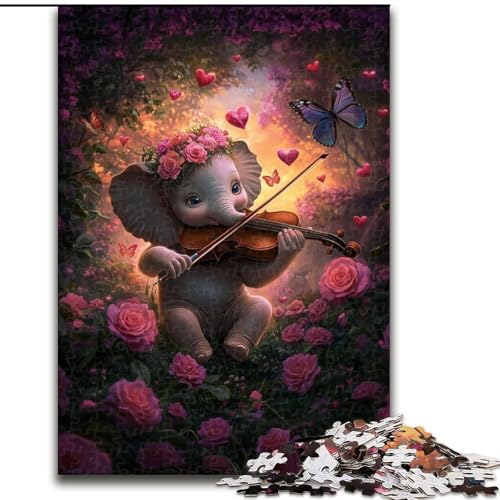 Puzzle 1000 Teile für Erwachsene, Yak spielt Gitarre, Holzpuzzle 26x38cm, für Reiseliebhaber und Paare, anspruchsvolles Spielzeug Puzzle 1000 Teile für Erwachsene, Yak spielt Gitarre, Holzpuzzle 26x38cm, für Reiseliebhaber und Paare, anspruchsvolles Spielzeug von ZKYUBEK