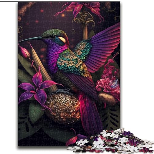 Puzzle 1000 Teile für Erwachsene, buntes Kolibri-Puzzle aus Karton, Größe 26x38cm, für Reiseliebhaber und Paare, anspruchsvolles Spielzeug Puzzle 1000 Teile für Erwachsene, buntes Kolibri-Puzzle aus Karton, Größe 26x38cm, für Reiseliebhaber und Paare, anspruchsvolles Spielzeug von ZKYUBEK