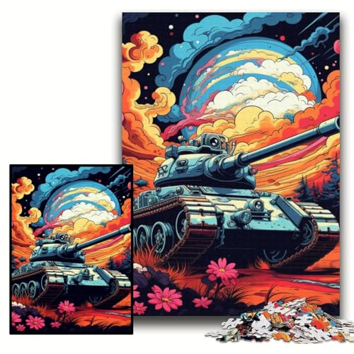 Puzzle 1000 Teile für Erwachsene, farbenfrohe Art-Panzer-Puzzles für Erwachsene, 50x75cm, perfekt für Familienspaß an Weihnachten, Thanksgiving, Geburtstagen und Ostern Puzzle 1000 Teile für Erwachsene, farbenfrohe Art-Panzer-Puzzles für Erwachsene, 50x75cm, perfekt für Familienspaß an Weihnachten, Thanksgiving, Geburtstagen und Ostern von ZKYUBEK