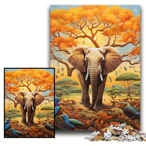 Puzzle 1000 Teile für Erwachsene, farbenfroher Kunstelefant, Holzpuzzle für Erwachsene, 50x75cm, Spaß für den Familienspielabend, dekoratives Kunstwerk zum Selbermachen Puzzle 1000 Teile für Erwachsene, farbenfroher Kunstelefant, Holzpuzzle für Erwachsene, 50x75cm, Spaß für den Familienspielabend, dekoratives Kunstwerk zum Selbermachen von ZKYUBEK