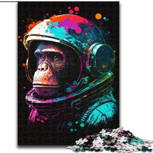 Puzzle 1000 Teile für Erwachsene, farbenfrohes Astronauten-AFFE-Puzzle aus Holz, Größe 50x75cm, Heimdekoration, Denksportspiel für Teenager und Familieninteraktion Puzzle 1000 Teile für Erwachsene, farbenfrohes Astronauten-AFFE-Puzzle aus Holz, Größe 50x75cm, Heimdekoration, Denksportspiel für Teenager und Familieninteraktion von ZKYUBEK