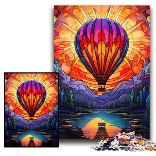 Puzzle 1000 Teile für Erwachsene, farbenfrohes Heißluftballon-Kunst-Puzzle aus Karton, 26x38cm, perfekt für Halloween, Weihnachten, Geburtstagsgeschenk Puzzle 1000 Teile für Erwachsene, farbenfrohes Heißluftballon-Kunst-Puzzle aus Karton, 26x38cm, perfekt für Halloween, Weihnachten, Geburtstagsgeschenk von ZKYUBEK