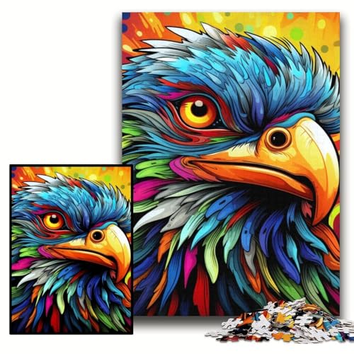 Puzzle 1000 Teile für Erwachsene, farbenfrohes Kunstvogel-Holzpuzzle, 50x75cm, perfekt als Geburtstags-, Weihnachts Puzzle 1000 Teile für Erwachsene, farbenfrohes Kunstvogel-Holzpuzzle, 50x75cm, perfekt als Geburtstags-, Weihnachts von ZKYUBEK