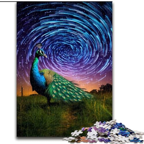 Puzzle 1000 Teile für Erwachsene, farbenfrohes Pfauen-Kunstpuzzle aus Holz, Größe 50x75cm, anspruchsvolles Denkspiel – entspannendes Spielzeug für Teenager Puzzle 1000 Teile für Erwachsene, farbenfrohes Pfauen-Kunstpuzzle aus Holz, Größe 50x75cm, anspruchsvolles Denkspiel – entspannendes Spielzeug für Teenager von ZKYUBEK