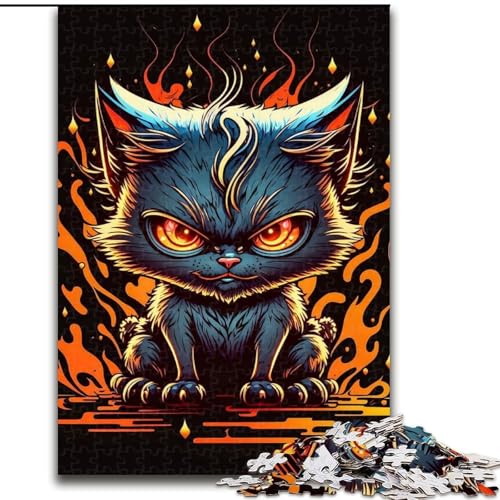 Puzzle 1000 Teile für Erwachsene, kleine böse Katze, Holzpuzzle für Erwachsene, Größe 50x75cm, DIY-Kunstwerk Puzzle 1000 Teile für Erwachsene, kleine böse Katze, Holzpuzzle für Erwachsene, Größe 50x75cm, DIY-Kunstwerk von ZKYUBEK