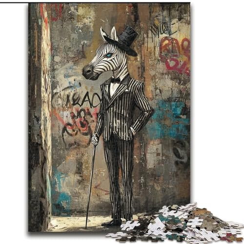 Puzzle 1000 Teile für Erwachsene, passend für Zebra-Holzpuzzles, 26x38cm, Teenager, Paare und Freunde zum Geburtstag, zu Weihnachten Puzzle 1000 Teile für Erwachsene, passend für Zebra-Holzpuzzles, 26x38cm, Teenager, Paare und Freunde zum Geburtstag, zu Weihnachten von ZKYUBEK