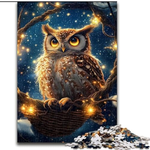 Puzzle 1000 Teile für Erwachsene, süße Eule, Holzpuzzle, 26x38cm, perfekt für Halloween, Weihnachten, Geburtstagsgeschenk Puzzle 1000 Teile für Erwachsene, süße Eule, Holzpuzzle, 26x38cm, perfekt für Halloween, Weihnachten, Geburtstagsgeschenk von ZKYUBEK