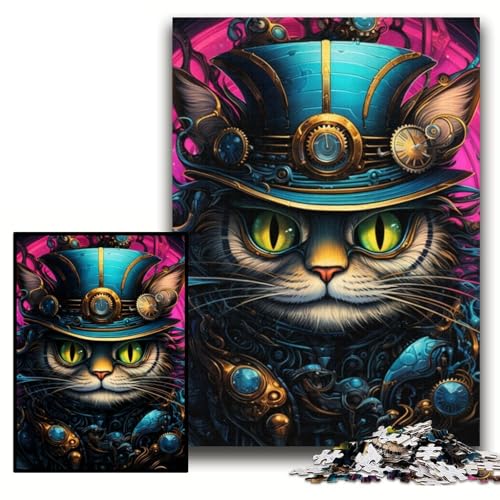 Puzzle 1000 Teile für Erwachsene „Die Katze im Hut“, Puzzle für Erwachsene, 26x38cm, perfekt für Familienspaß an Weihnachten, Thanksgiving, Geburtstagen und Ostern Puzzle 1000 Teile für Erwachsene „Die Katze im Hut“, Puzzle für Erwachsene, 26x38cm, perfekt für Familienspaß an Weihnachten, Thanksgiving, Geburtstagen und Ostern von ZKYUBEK