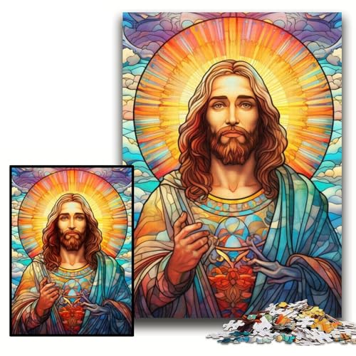 Puzzle 1000 Teile für Erwachsene „Jesus im Himmel“, unmögliche Puzzles für Erwachsene, 26x38cm, Teenager, Paare und Freunde zum Geburtstag, zu Weihnachten Puzzle 1000 Teile für Erwachsene „Jesus im Himmel“, unmögliche Puzzles für Erwachsene, 26x38cm, Teenager, Paare und Freunde zum Geburtstag, zu Weihnachten von ZKYUBEK