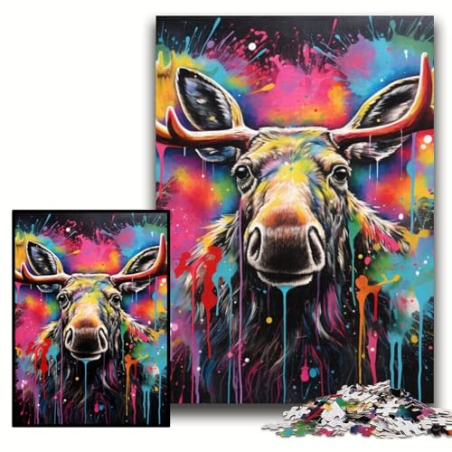 Puzzle 1000 Teile für Erwachsene Alpaka Holzpuzzle 50x75cm Perfekt für Halloween, Weihnachten, Geburtstagsgeschenk Puzzle 1000 Teile für Erwachsene Alpaka Holzpuzzle 50x75cm Perfekt für Halloween, Weihnachten, Geburtstagsgeschenk von ZKYUBEK